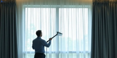 Commercial drapes cleaning service north-lakes hotels offices
