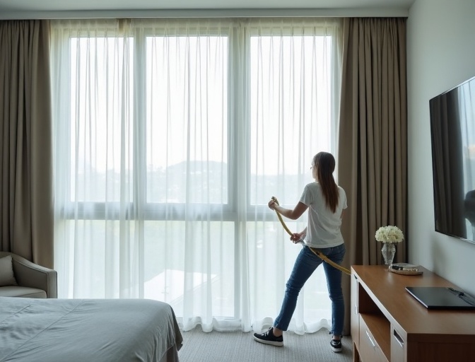 North Lakes Sheer Curtain Cleaning